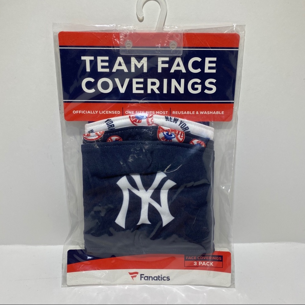 Fanatics Yankees 3pc Face Masks